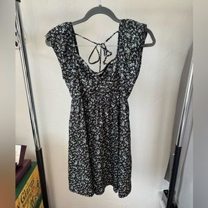 Altar'd State black and blue floral dress. Shorter and flowy